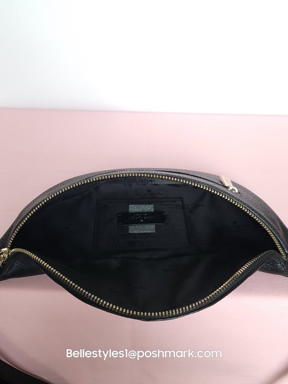 KATE SPADE Leila BELT Bag in Pebbled Leather – Black color⭐ - Picture 14 of 15